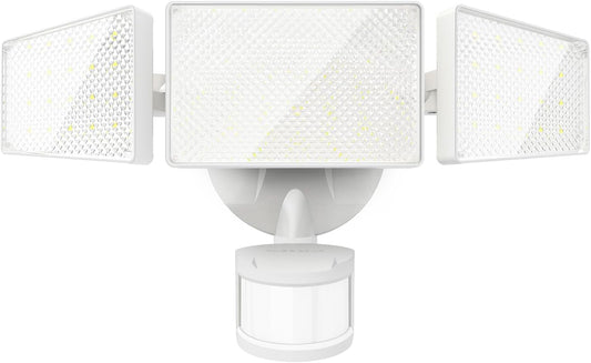 White 3-heads LED Security Lights